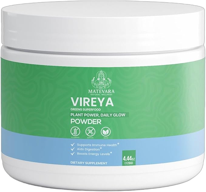 Vireya Greens Superfood | Plant-Based Nutrient Powder | 0.28 lb (126g)