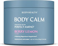 BodyHealth Body Calm Enhanced with PerfectAmino High Absorption Magnesium Supplement for Men and Women Magnesium Powder for Sleep Berry Lemon (40 Servings)