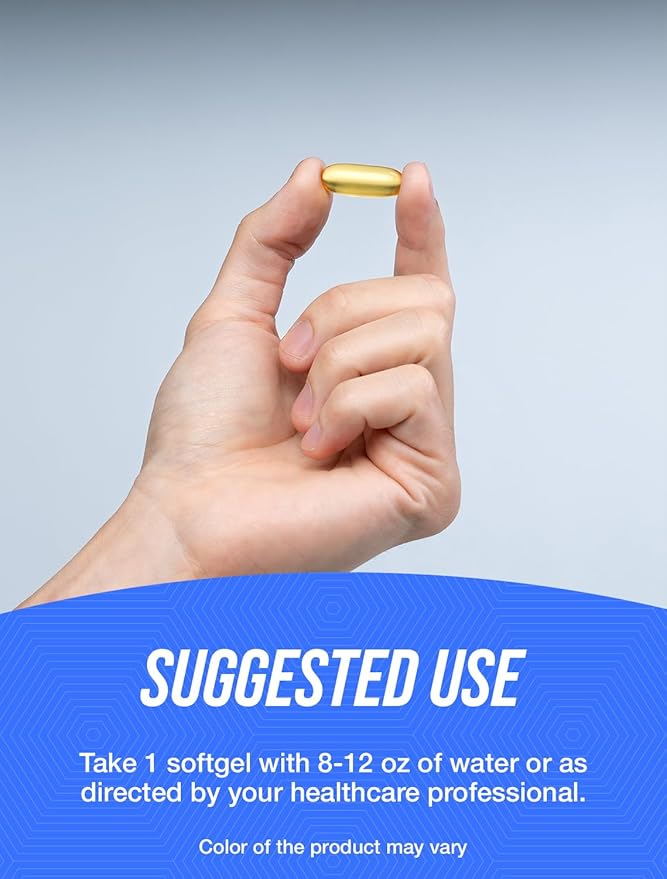 BulkSupplements.com Fish Oil 500mg Softgels - Omega 3 Supplements Fish Oil Supplements - Gluten Free 1 Softgel per Serving 240 Count (Pack of 1)