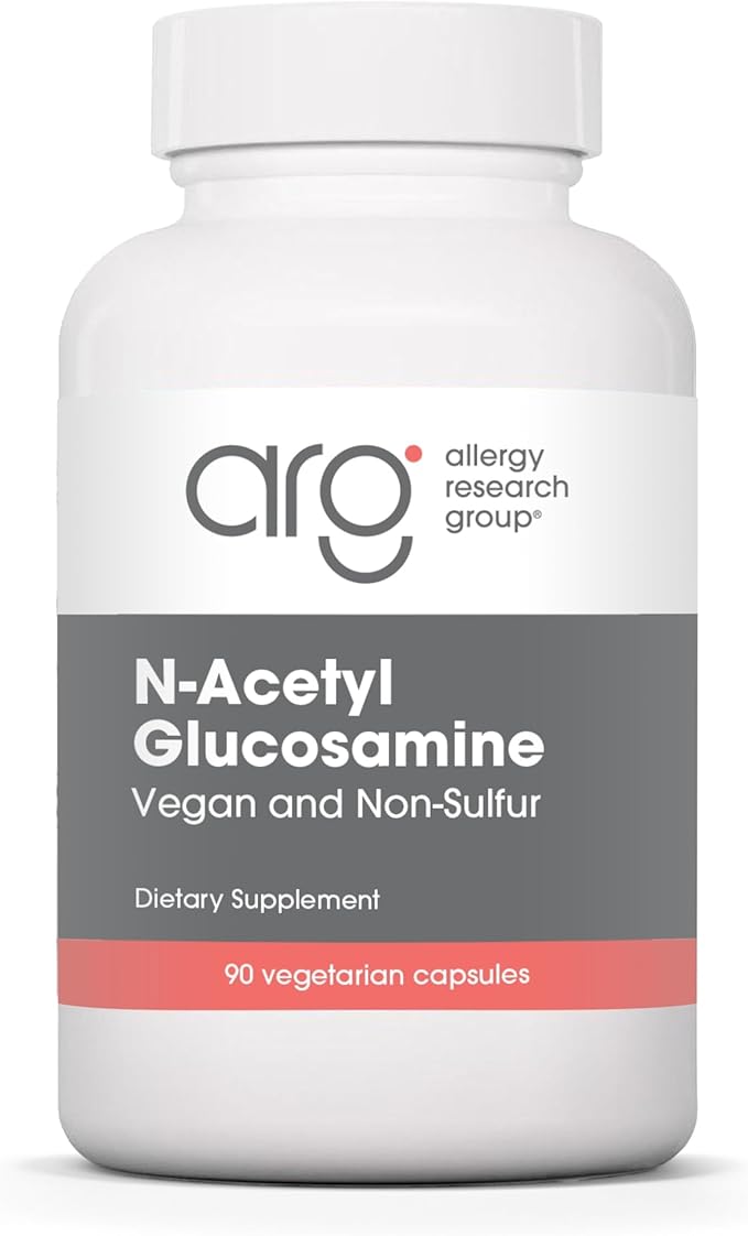 Allergy Research Group N-Acetyl D-Glucosamine 500mg - NAG Supplement Joint Support Glucosamine Sulfate Joint Health Formula Motility Activator Vegan Non-Sulfur Vegetarian Capsules - 90 Count