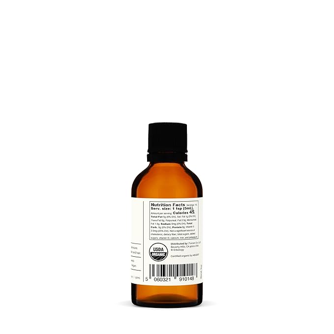 Erbology Organic Amaranth Oil 1.7 fl oz - Cold-Pressed - Rich in Squalene (8%) and Vitamin E (580% RI) - Regenerate and Nourish - No Additives or Preservatives - Sustainably Sourced - Vegan - GMO-Free