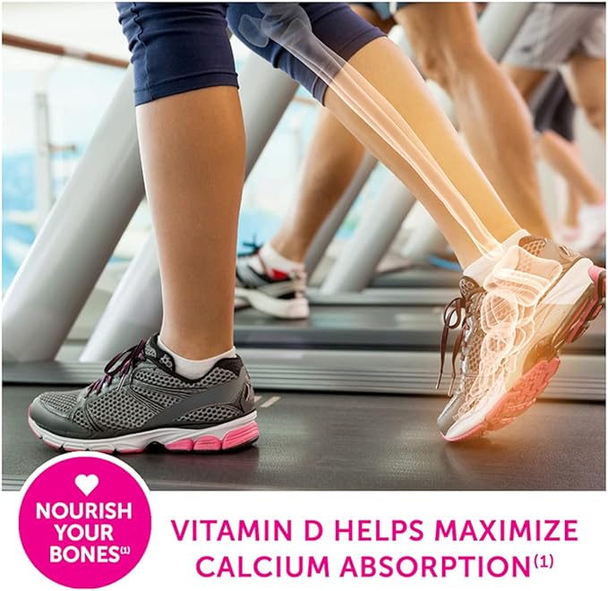 Caltrate 600 Plus D3 Calcium and Vitamin D Supplement Tablets Bone Health Supplements for Adults - 60 Count (Pack of 4)