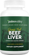 Paleovalley Grass Fed Beef Liver Capsules – Beef Organ Supplement for Men &amp Women 100% Pasture-Raised &amp Freeze-Dried Vitamin A &amp B Ancestral Superfood for Energy Immunity &amp Wellnes