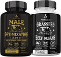 Ancestral Supplements FEM &amp Mofo Bundle – His &amp Hers Grass Fed Organ Supplements – Supports Hormone Balance Energy Vitality &amp Wellness – Pasture Raised Beef Organ Multivitamin for Men &a