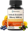DAIKEN Lutein and Zeaxanthin Supplements AREDS 2 Inspired Formula with Astaxanthin Maqui Berry Bilberry Flaxseed Oil &amp Vitamin E 30 Softgels