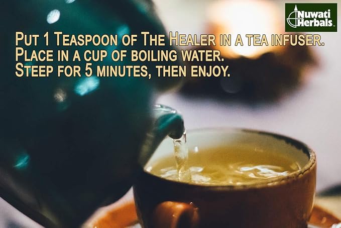 Nuwati Herbals - The Healer Tea – Supports Immune System and Respiratory Health – Herbal Tea for Women and Men Loose Leaf Tea 4 Ounces