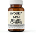 Ovouria Breath and Gut Balance - 7-in-1 Breath Control Targets Bad Breath at The Gut Root Natural Ingredients with Probiotics Vegan Gluten-Free 60 Capsules(1pc)