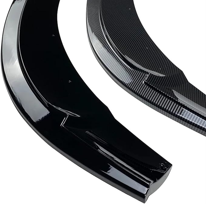 DYXN Front Bumper Lip Splitter Trim Under Chin Spoiler Compatible for Benz CLA Class C117 CLA200 260 CLA45 AMG 2013-2015(Carbon Look)