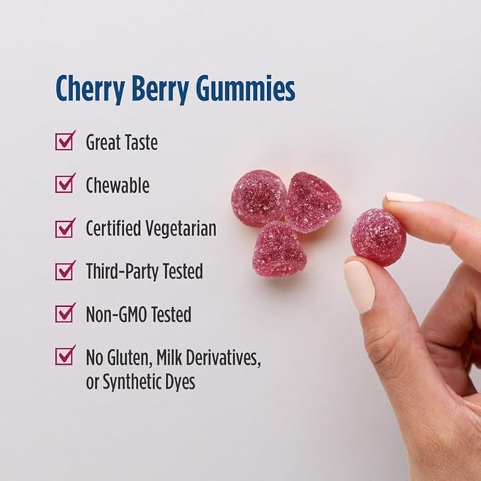 Nordic Naturals Nordic Berries Cherry Berry - 120 Gummy Berries - Great-Tasting Multivitamin for Ages 2+ - Growth Development Optimal Wellness - Non-GMO Vegetarian - 30 Servings