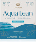 PURE Aqua Lean | L-Carnitine &amp Prebiotics for Energy Support | Vegan Sugar-Free Gluten-Free Caffeine-Free | Helps Support Metabolism &amp Digestive Health | 28 Convenient Stick Packs
