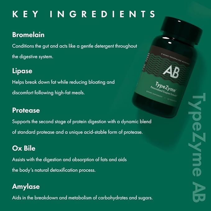 D'Adamo Personalized Nutrition TypeZyme - Digestive Enzyme (Blood Type AB)