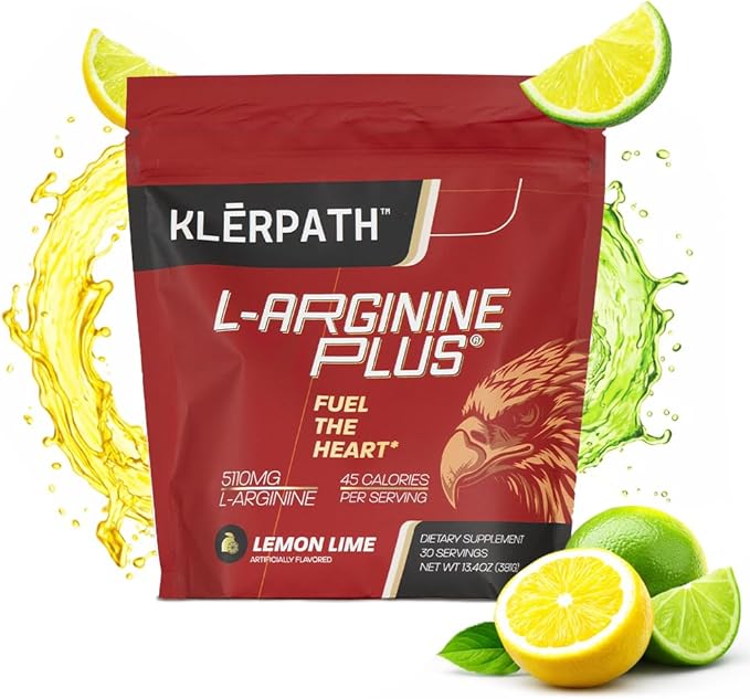 L-Arginine Plus &amp L-Citrulline Pre Workout Powder - Nitric Oxide Booster for Energy Endurance &amp Circulation - Amino Acid Pre Workout Supplement for Men &amp Women - Lemon Lime Flavor 13.4 oz