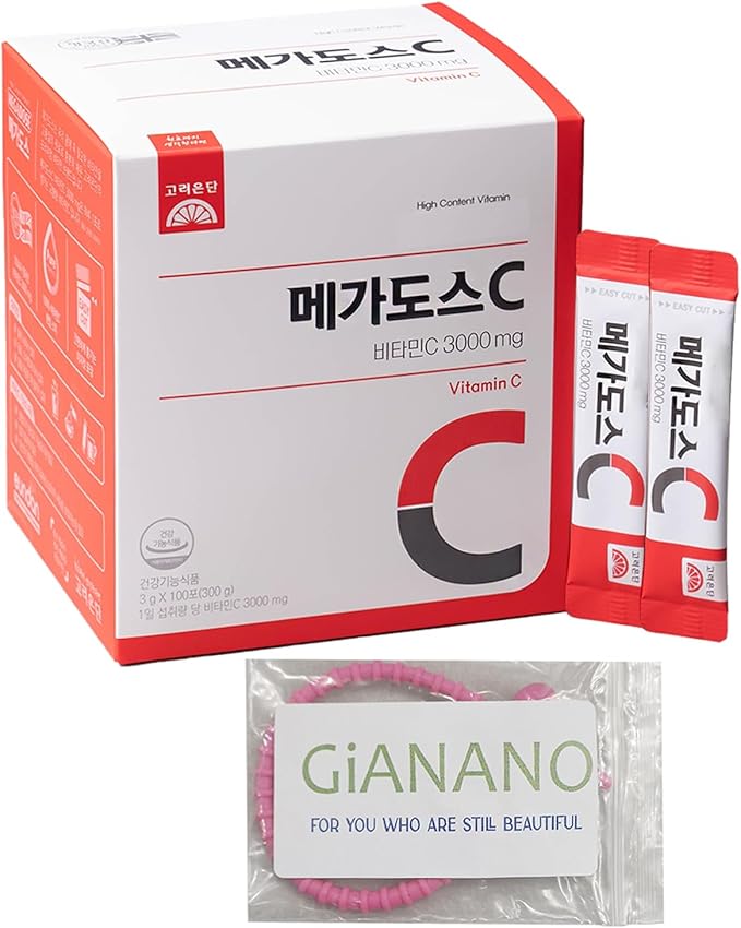 Korean Powder Vitamin Stick Individually Packaged Powder Stick for K.O.R.E.A.E.U.N.D.A.N Vitamin C 3000mg (100 Packets 300g)