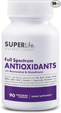 Full Spectrum Antioxidants - with Resveratrol Turmeric Red Grape &amp Acai Berry - Powerful Blend of Potent Anti-Aging Nutrients | Supports Heart &amp Cardiovascular Health | Supplement - 90 Capsu