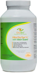 Formulated for Dry Eyes - 1700mg Triglyceride Omega-3 + EPA &amp DHA LuteinZeaxanthin B12 D3-60 Servings (Ultra Dry Eye UDEVG - 1 Month Half Size)
