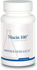 Biotics Research Niacin 100 100 Milligram Niacin Vitamin B3 Cholesterol HDL LDL Triglyceride LP Cardiovascular Health 150 Capsules