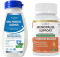 Oral Probiotics Lozenges for Mouth Bad Breath &amp Gum Repair Menopause Supplements for Women Vitamin D3 &amp B