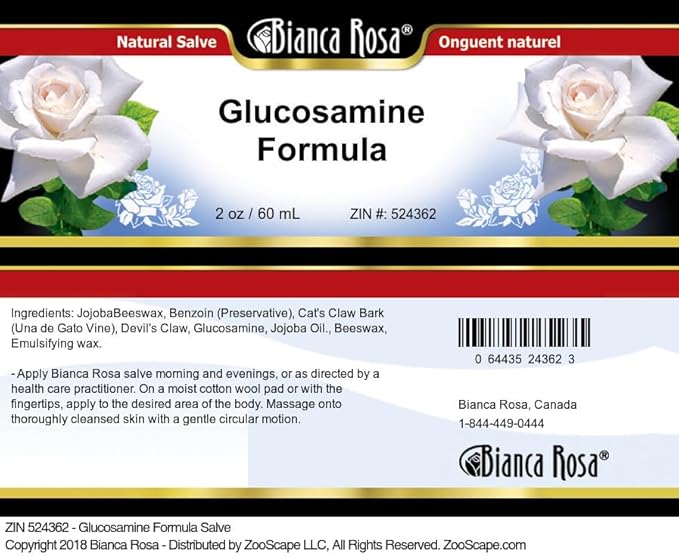 Bianca Rosa Glucosamine Formula Salve (2 oz ZIN: 524362) - 3 Pack