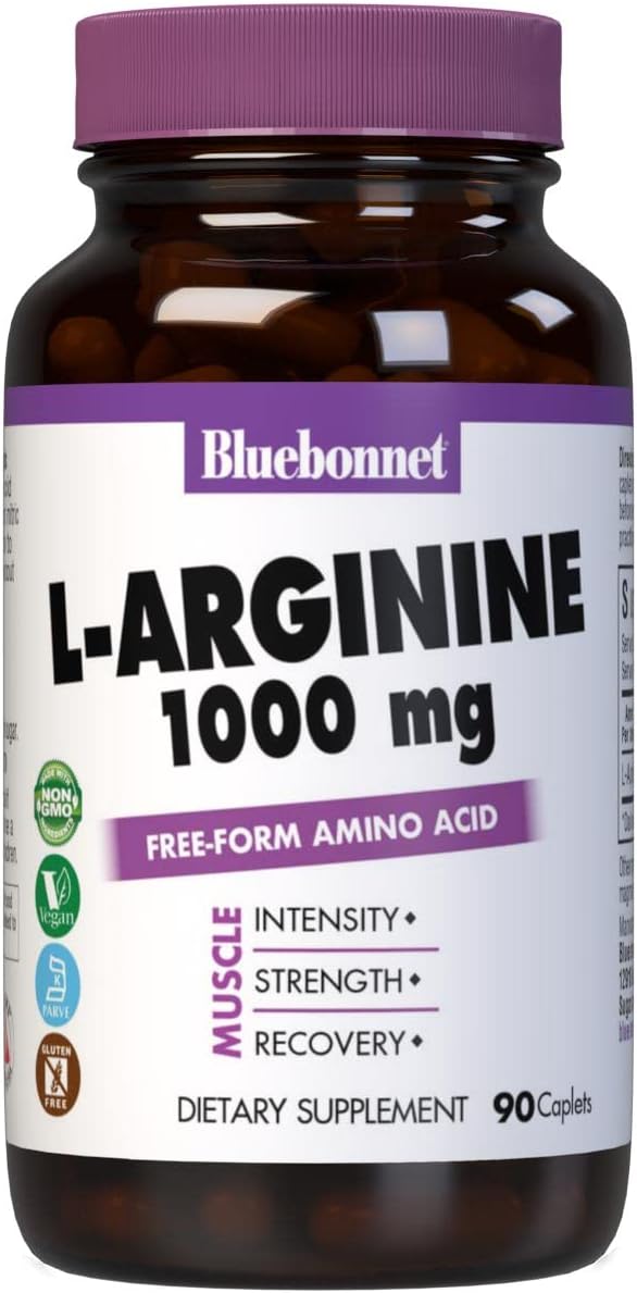 Bluebonnet L-Arginine 1000 mg Capsules 90 Count
