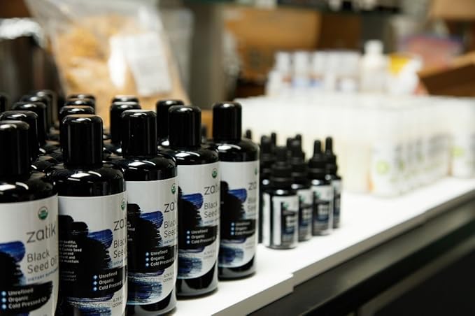 Zatik Naturals - Black Cumin Seed Oil Unrefined USDA Organic Cold-Pressed - Higher EFAs Natural Immune Booster and All-Natural Defense Mechanism. 3.38 fl oz (100mL)