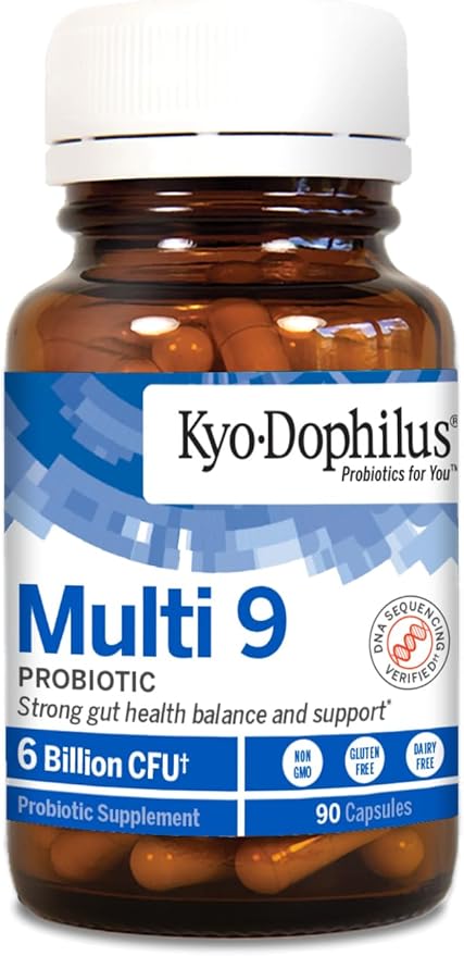 Kyolic Kyo-Dophilus Multi 9 Probiotic Strong Gut Health Balance and Support* 90 Capsules