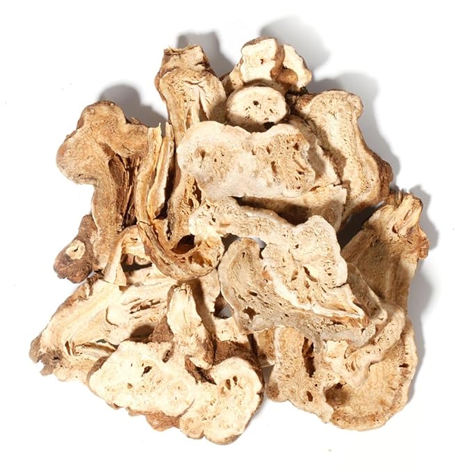 Hapsmiley Atractylodes macrocephala (White Atractylodes/Bai Zhu/白术) – Sliced Suitable for Tea and Cooking | 100g (3.5 oz) Dried Chinese Herb