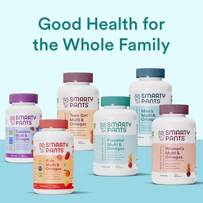 SmartyPants Prenatal Vitamins for Women Multivitamin Gummies: Omega 3 Fish Oil (EPA/DHA) Biotin Methylfolate Vitamin D3 C Vitamin B12B6 AK &ampZinc Inositol(20 Day Supply)80 Count (Pack of