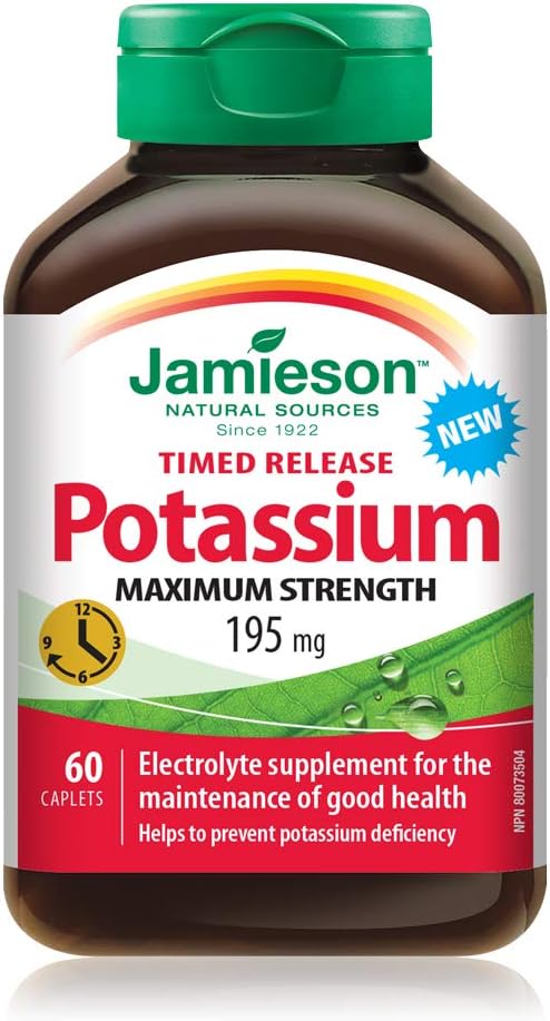 Jamieson Potassium 195mg 60 caplets