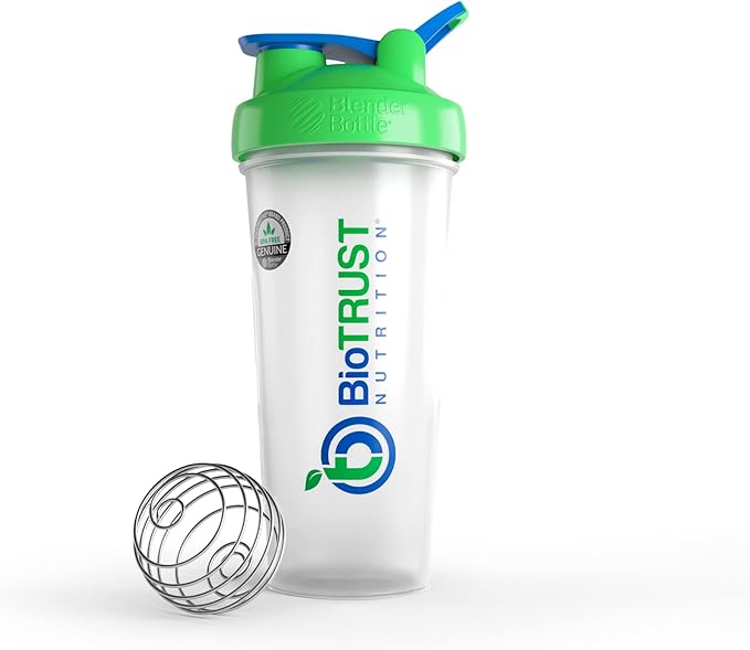 BioTrust Keto Elevate Pure C8 MCT Oil Powder (Unflavored) BlenderBottle Bundle