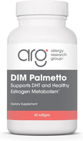 Allergy Research Group DIM Palmetto - Prostate Support Supplement for Men's Health Zinc with Saw Palmetto Beta Sitosterol Stinging Nettle Extract Pumpkin Seed Oil Softgels - 60 Count