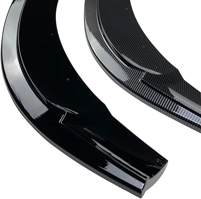 DYXN Front Bumper Lip Splitter Trim Under Chin Spoiler Compatible for Benz CLA Class C117 CLA200 2013-2015(Carbon Look)