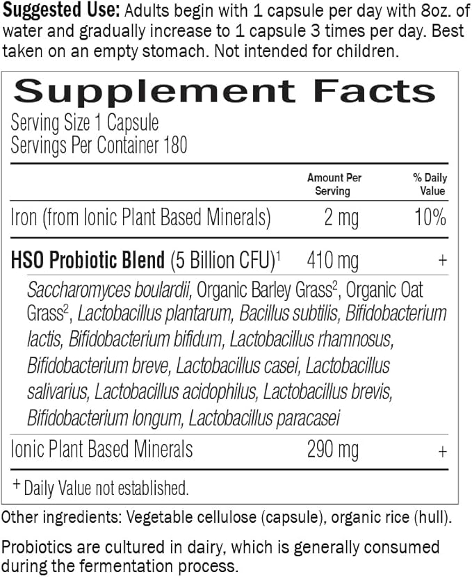 Garden of Life Probiotics for Digestive Health and Gut Health Balance Primal Defense Ultra Ultimate Formula 15 Billion CFU and 13 Strains Plus HSOs Vegetarian and Gluten Free 180 Capsules
