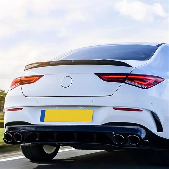 Cars Trunk Wing Spoiler Compatible for Benz CLA Class W118 CLA250 CLA200 CLA220 2019-2020(White)