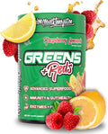 VMI Sports Greens + Reds Advanced Superfood Immunity and Gut Health | Enzymes &amp Probiotics | 30 Servings (Raspberry Lemonade)