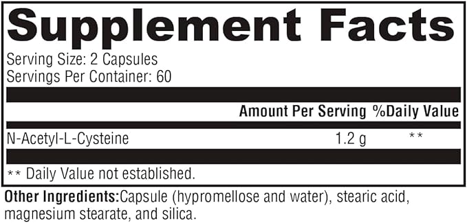 XYMOGEN NAC - 1200 mg per Serving - N-Acetyl-Cysteine Antioxidant Amino Acid - Supports Antioxidant Activity - Vegetarian Non-GMO &amp Gluten Free - 120 Capsules