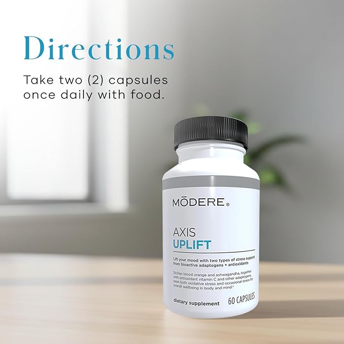Modere Axis Uplift Wellness Capsules - Premium Daily Support Formula for Balance and Vitality with Selected Ingredients - Daily Use Formula - 60 Capsules