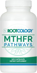 Rootcology by Dr. Izabella Wentz | MTHFR Pathways | Methylation Support with Vitamin B6 B12 &amp Folate | Supports Immunity Energy &amp Brain Health | 120 Capsules