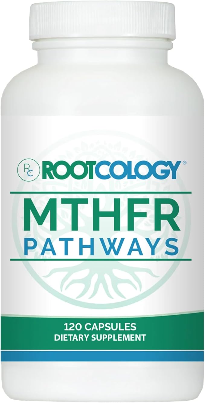 Rootcology by Dr. Izabella Wentz | MTHFR Pathways | Methylation Support with Vitamin B6 B12 &amp Folate | Supports Immunity Energy &amp Brain Health | 120 Capsules