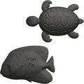 Iron Fish 2 Pack lron Fish Cooking Tool Boosts Iron in Food &amp Water Ideal for Anemia Athletes &amp Vegans (Fish + Turtle)