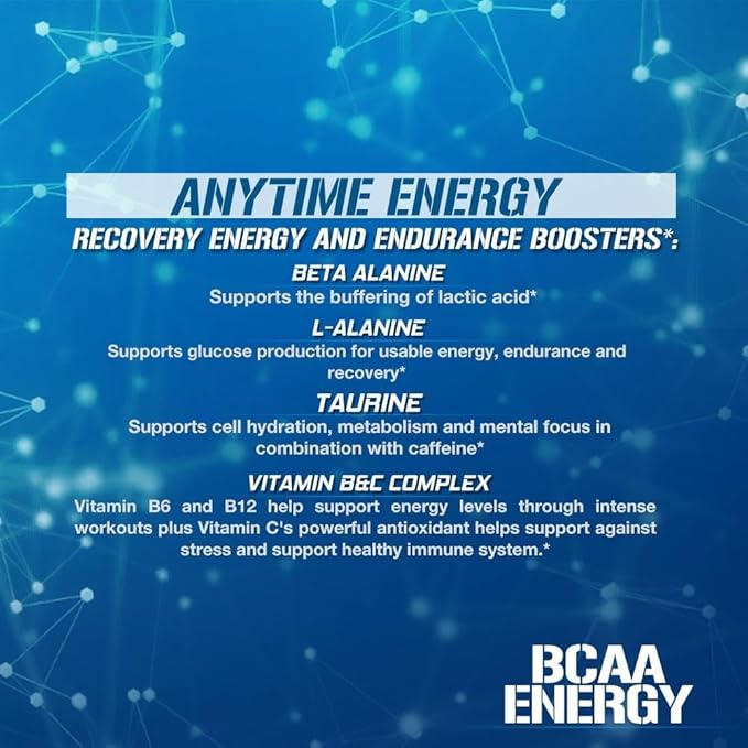 Evlution Replenishing BCAAs Amino Acids Powder for Pre &amp Post Workout (Grape and Blue Raz 30 Servings Each)