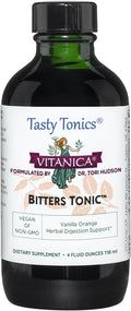 Vitanica Bitters Tonic Liquid Digestion Supplement Digestion Support Alcohol Free Vanilla Orange Vegan 4 Ounce (Bitters Tonic)