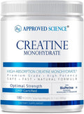 Approved Science Creatine Monohydrate Powder – with BioPerine – Supports Strength Lean Muscle &amp Recovery – 5 g Per Serving – Unflavored Creatine Powder – Non-GMO Vegan – 180 Servings