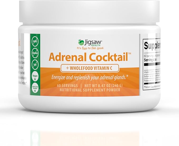 Jigsaw Health Bundle | Adrenal Cocktail 60 Servings (Jar) and Brain Boost 90 Capsules