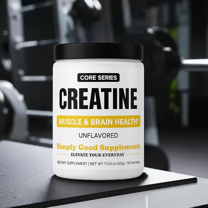 | Micronized Creatine Monohydrate Powder 5g | Boost Strength Recovery &amp Brain Function | Pure &amp Unflavored | 100 Servings