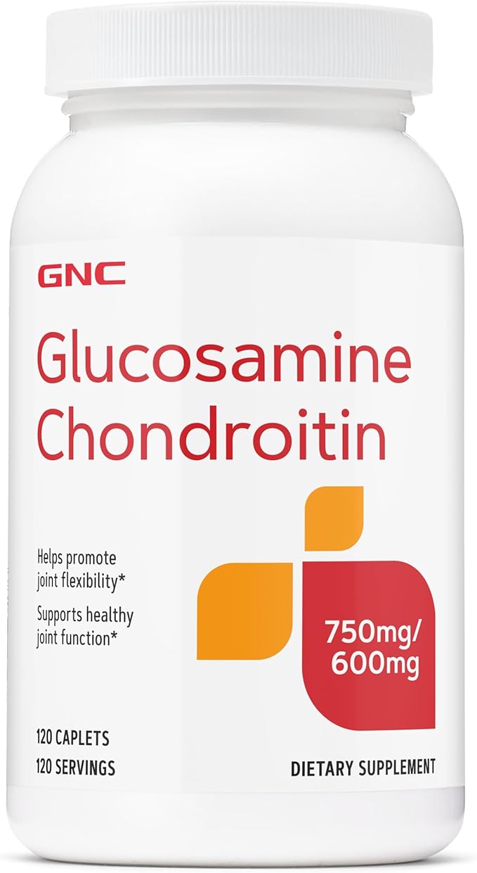 GNC Triple Strength Glucosamine Chondroitin 750mg/600mg 120 Caplets Supports Healthy Joint Function