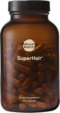 Moon Juice SuperHair Hair Growth Vitamins for Women &amp Men with Biotin &amp Saw Palmetto - Clinical Strength Multivitamin Hair Supplement for Healthier Stronger Thicker Hair 120 Capsules - 30 S