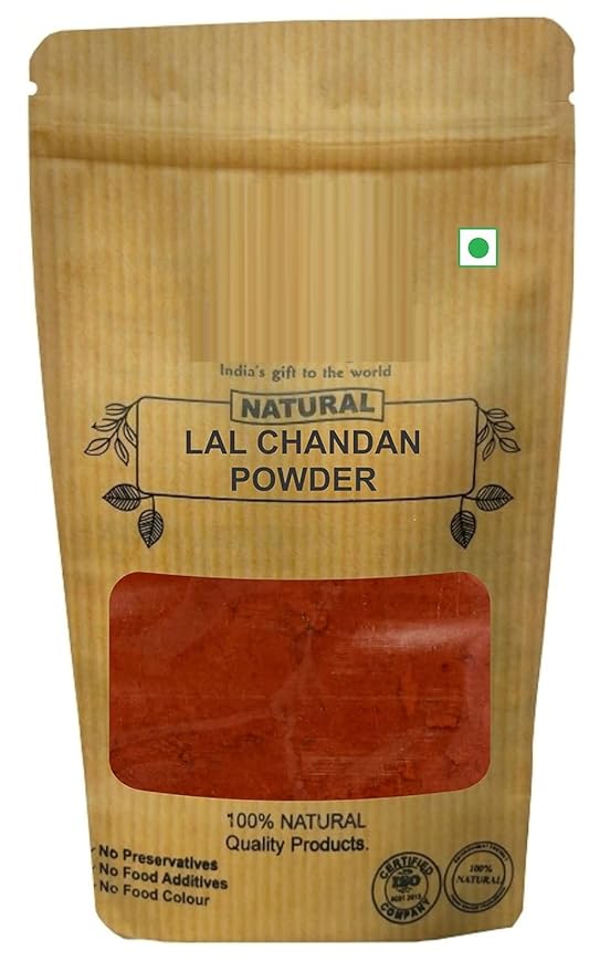 MI 100% Natural Lal Chandan Powder/Red Sandalwood (Pterocarpus Santalinus) (100 g)