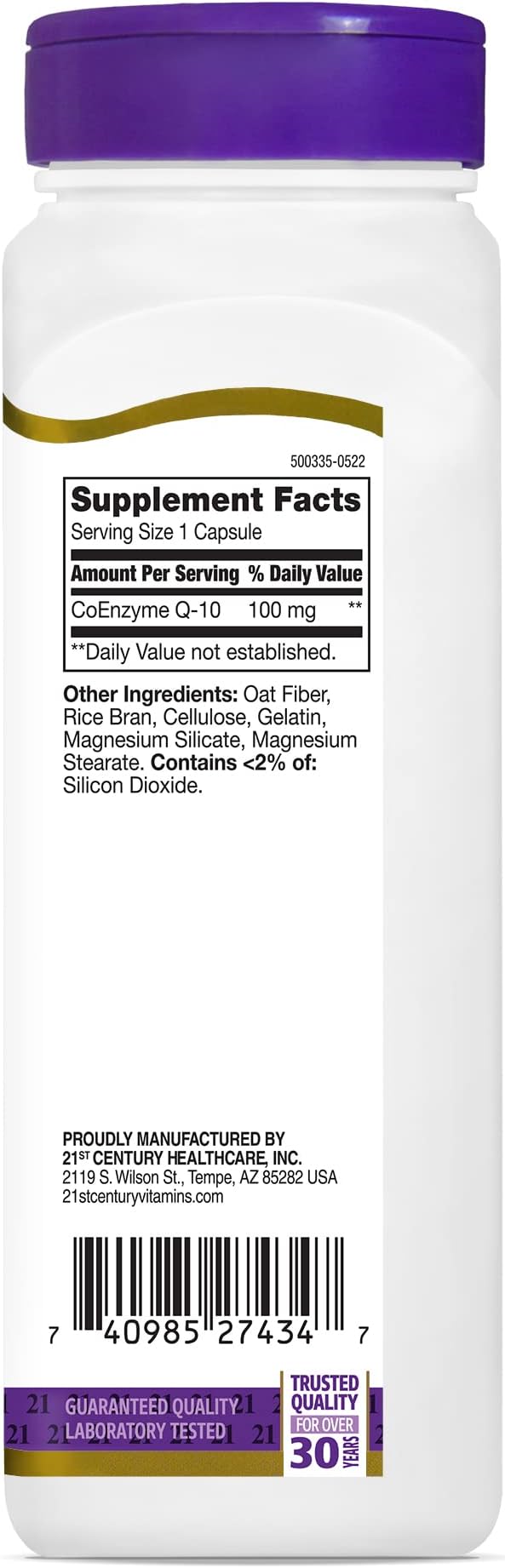 21st Century CoQ10 100 mg 150 Capsules