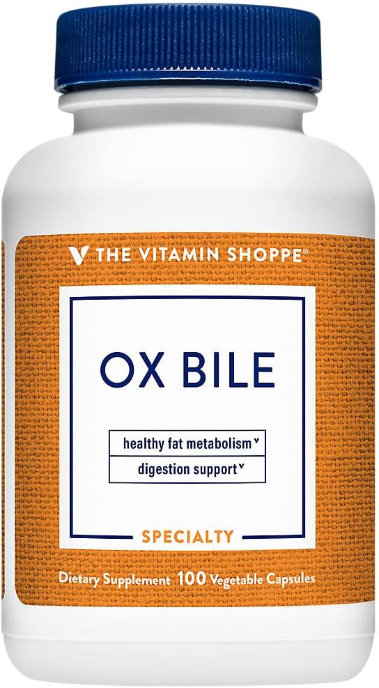 The Vitamin Shoppe Bile (Bovine) Supports Digestion Healthy Fat (100 Capsules)