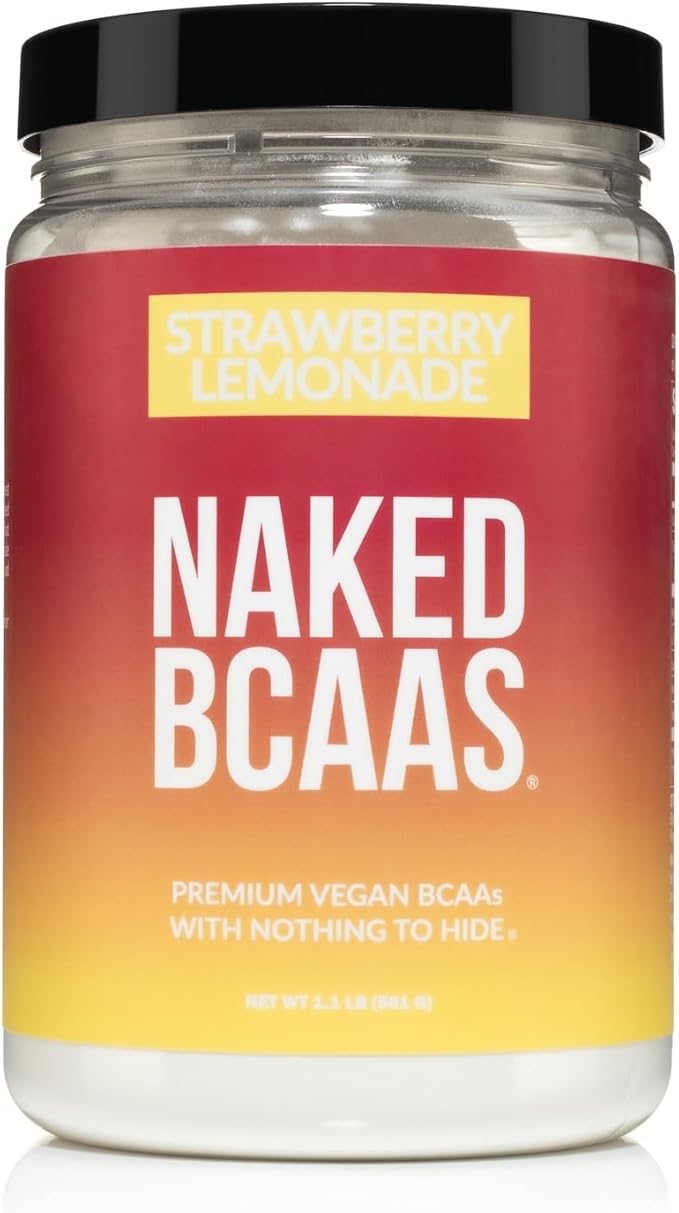 NAKED Strawberry Lemonade BCAAs 501g (34 Servings) Lemon Lime Creatine Stick Packs (30 Count) – Vegan Non-GMO Gluten Free Soy Free No Additives
